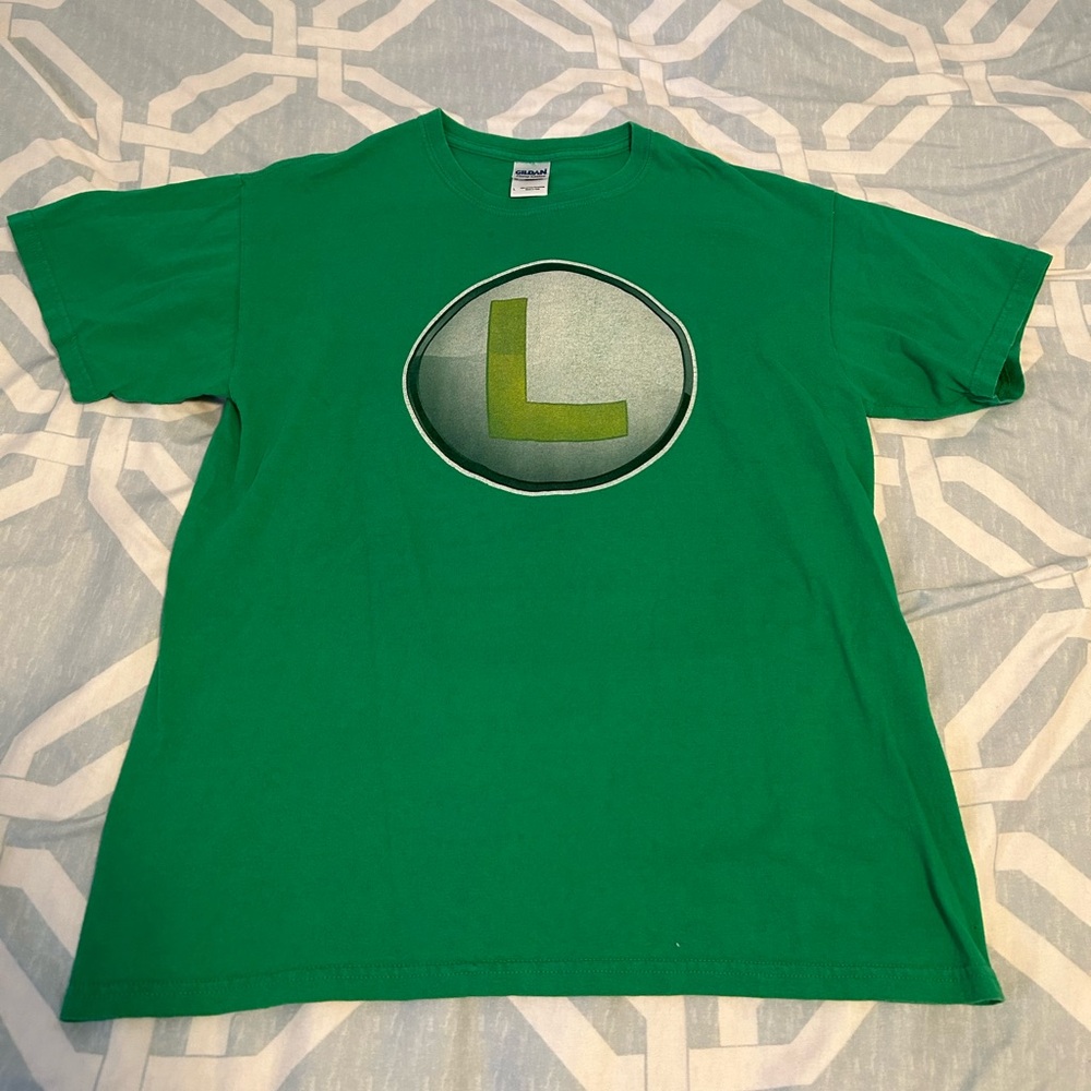 Gildan Green T-Shirt with Luigi Logo